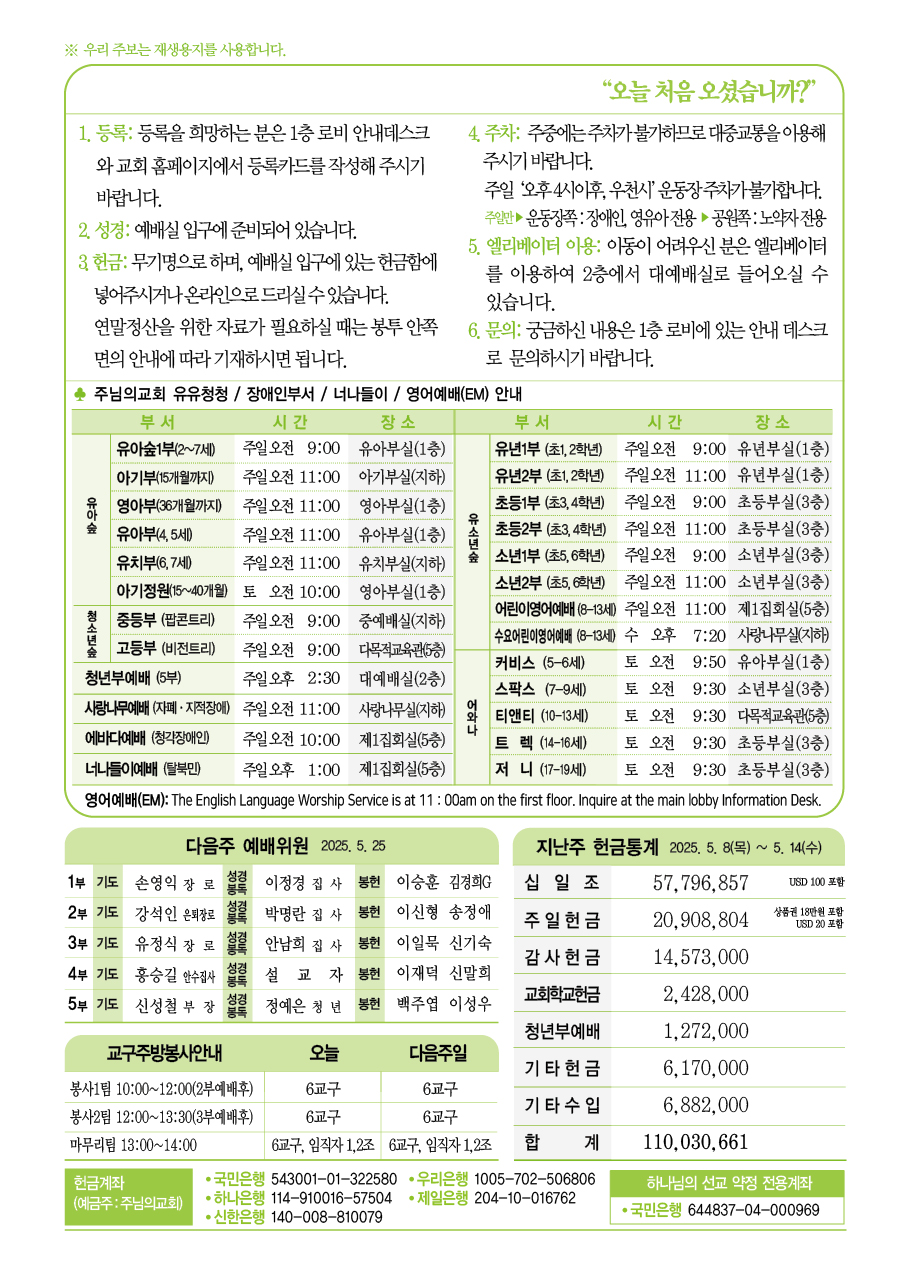2025년 5월 18일 주보