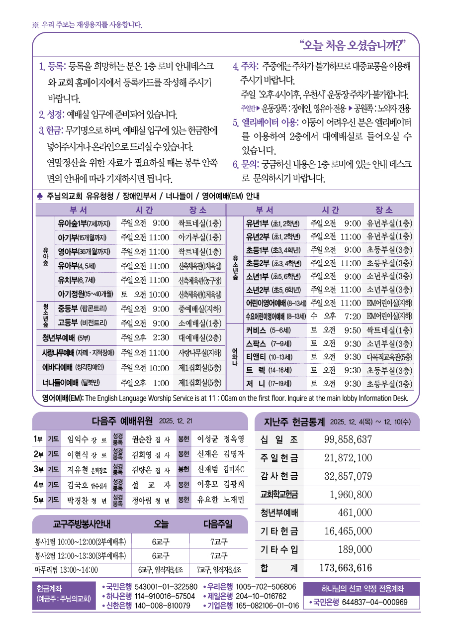 2025년 12월 14일 주보