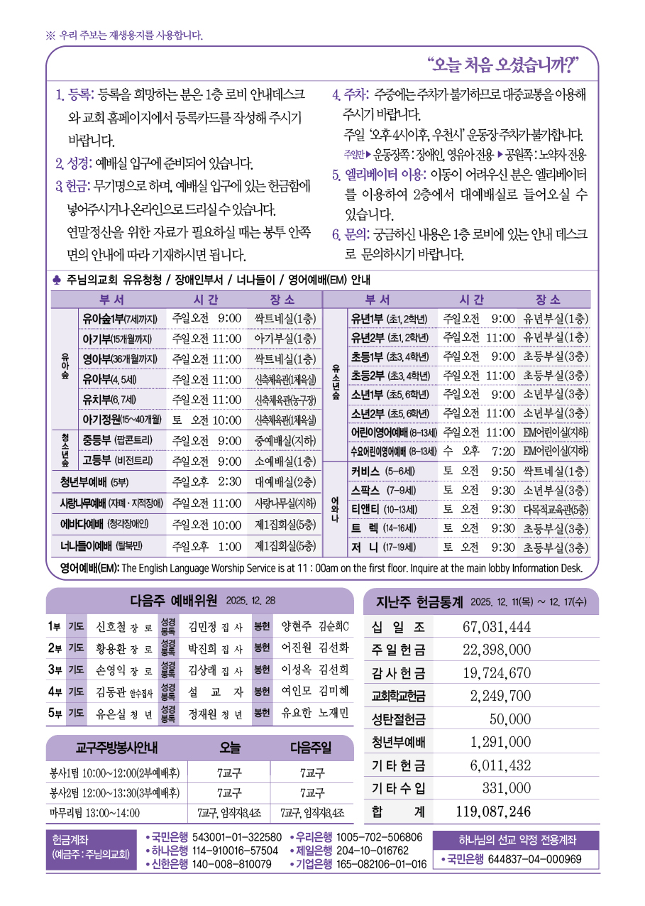 2025년 12월 21일 주보